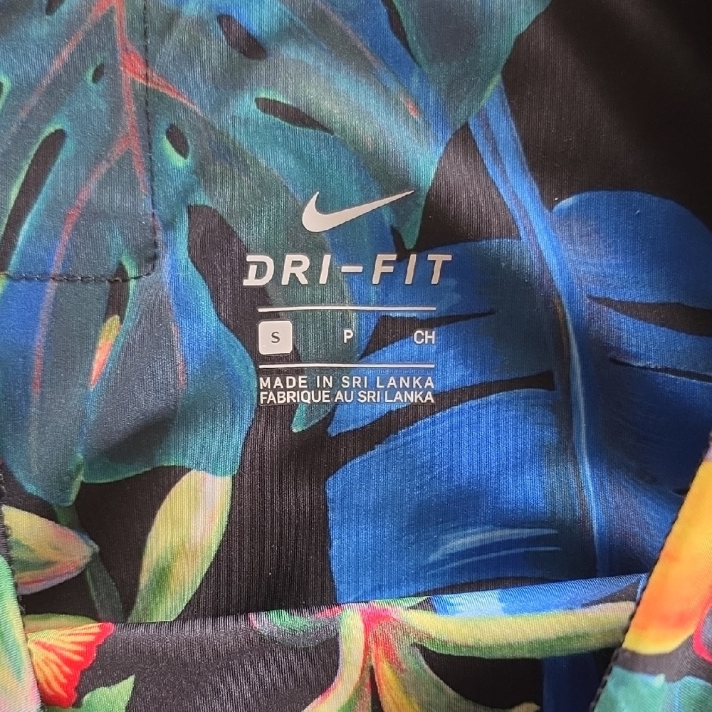 Nike Tropical Print Mesh-Panel Leggings, Size Small - Picture 5 of 6